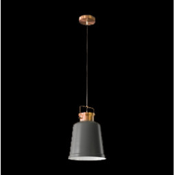 Lighthouse Metal Pendant, Copper and Grey