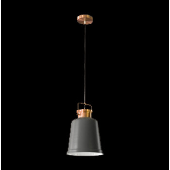Lighthouse Metal Pendant, Copper and Grey